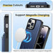 Heci iPhone 14 Pro Carbon Fiber Case with Magnetic Wallet Blue - Future Store