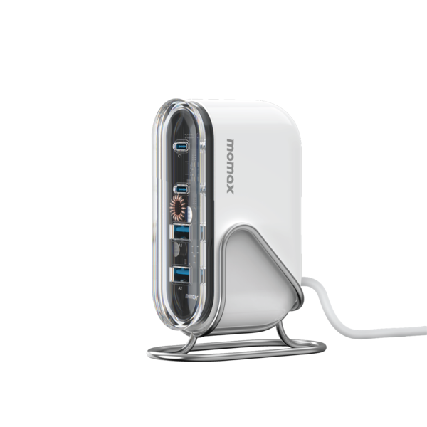 1-Charge Flow 80W 4-Port Desktop Charger (UK) (White)