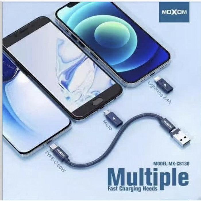 Moxom 60W Cable Combination Set PD25W Blue - Future Store