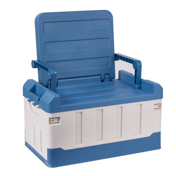 Camping Storage Box with Chair - Blue
