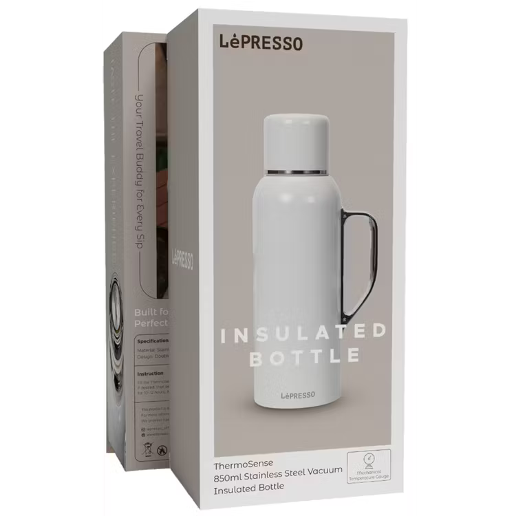 LePresso Insulated Bottle -White