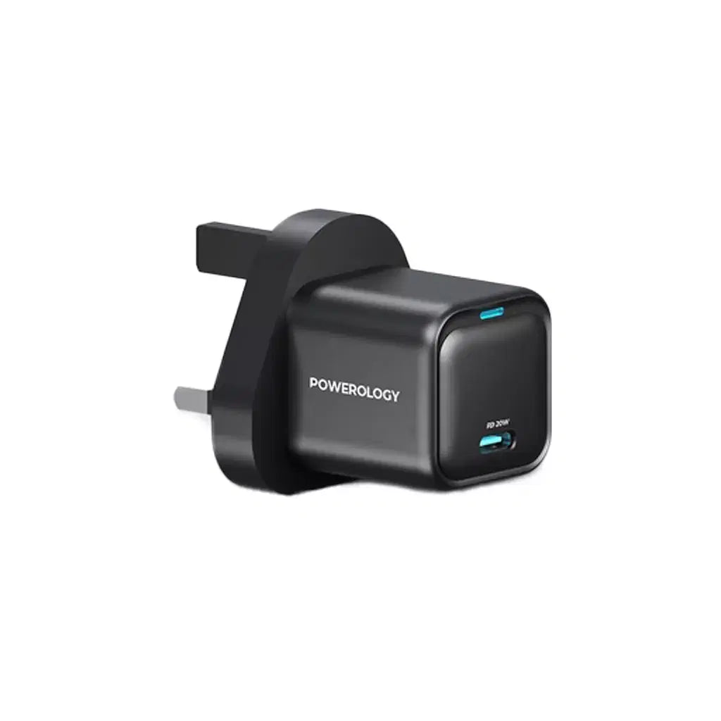 Powerology Uk Ultra-Compact Gan Charger Black