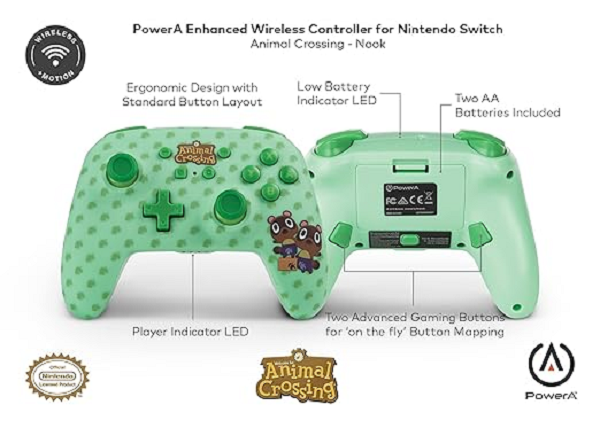 PowerA Enhanced Wireless Controller for Nintendo Switch – Timmy & Tommy Nook