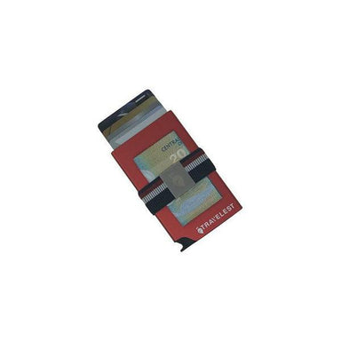 Travelest RFID Block Aluminum Wallet with Elastic Money Holder Rose Gold - Future Store