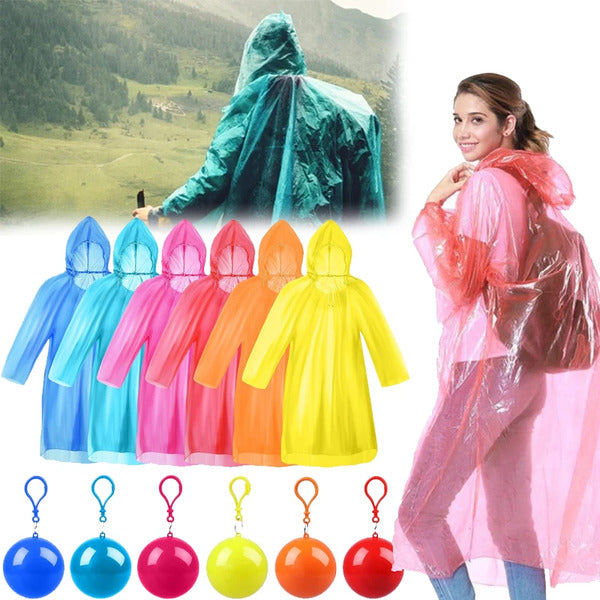 Rain Coat in a Plastic Ball Disposable