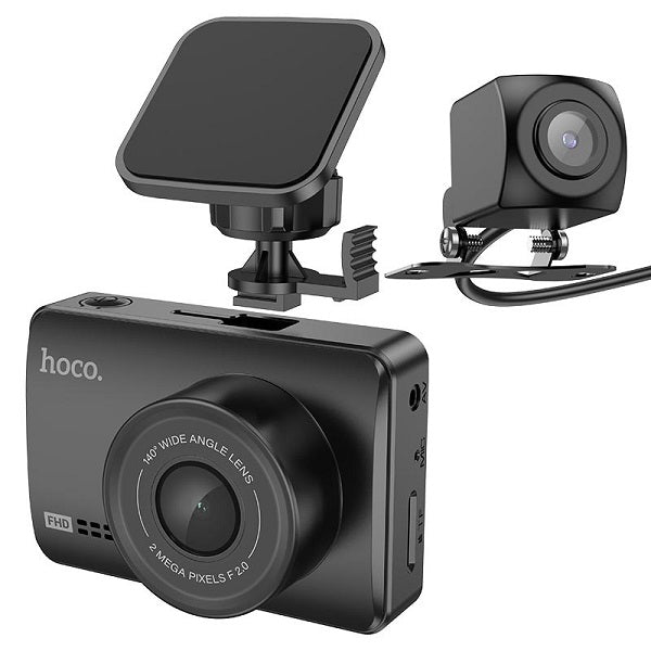 Hoco DV3 Dual Channel HD car dash cam with IPS HD display