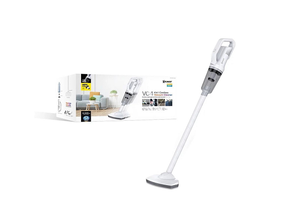 XPOWER VC4 4In1 Cordless Vacuum Cleaner 6000 mAh Battery, White