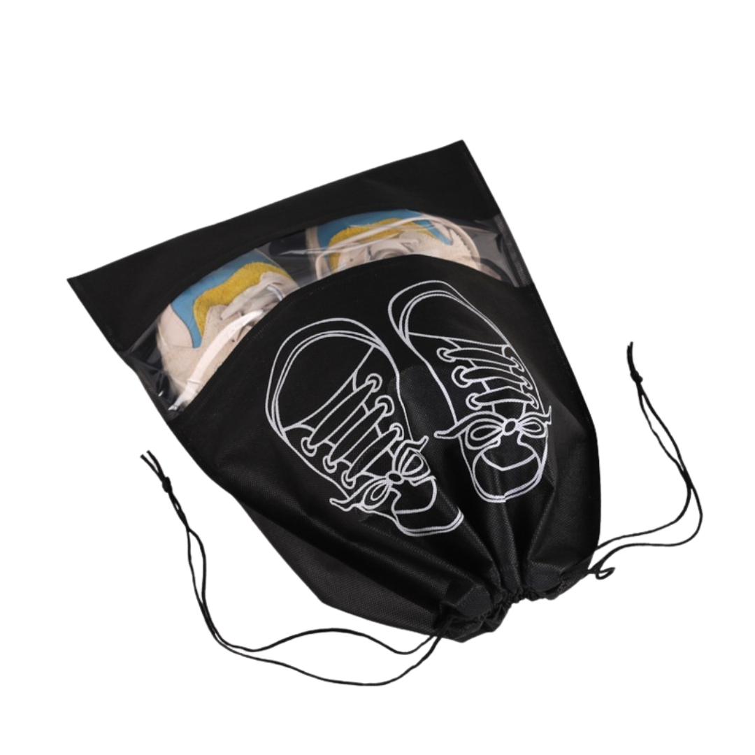 5 Pieces Shoes Pouches - Black