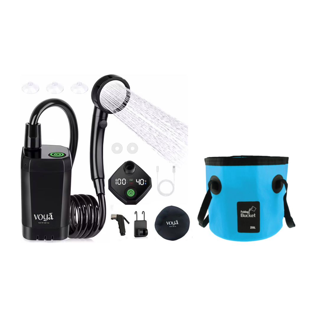 Voya Portable Electric Shower Pump with Digital Display
