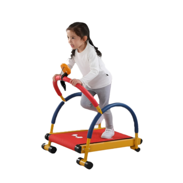 Try Season Kids Tread Mill Steel Frame Toy for Kids 3-7 Years Max 58kg No Motor