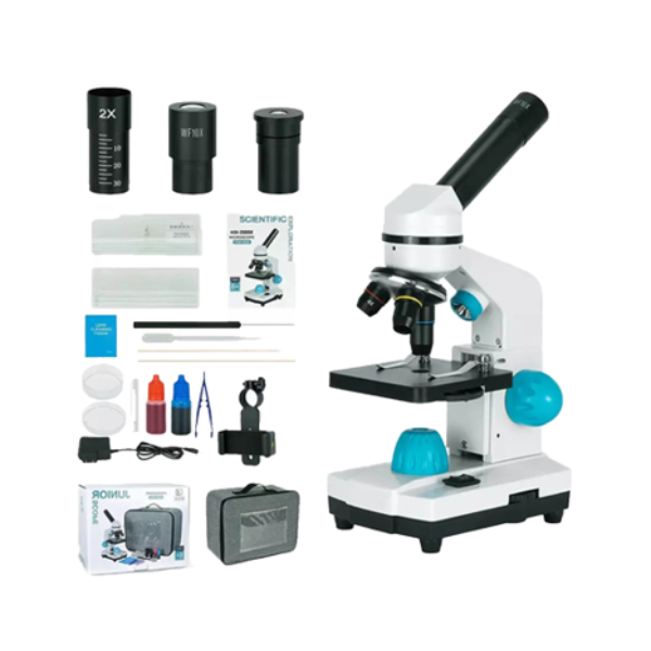 Try Season 2000X Monocular Microscope with Metal Frame LED Illumination & Coarse