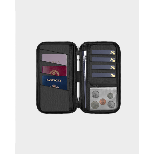 Travelest Travel Pass Passport Pouch - Black