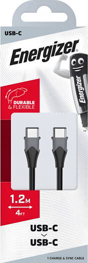 Energizer Energizer USB-C to USB-C 2.0 Cable  /1.2M/ Black