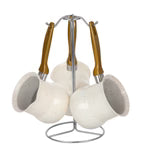 OSFE-23PCS Granite Cookware Set-GR23-WHT