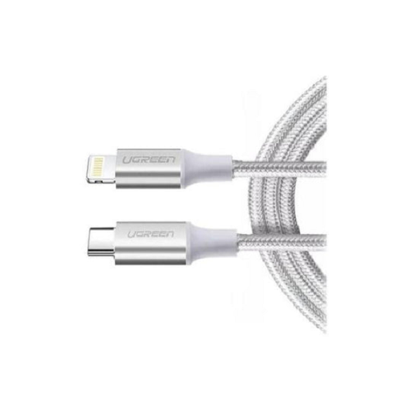 UGreen USB-C to Lightning Cable M/M Aluminium 1M - Silver