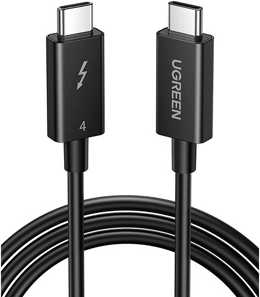 UGREEN USB-C to USB-C Thunderbolt 4 Cable 0.8m (Black)