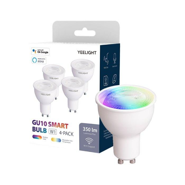 Yeelight GU10 Smart Bulb, 4 Pack – White