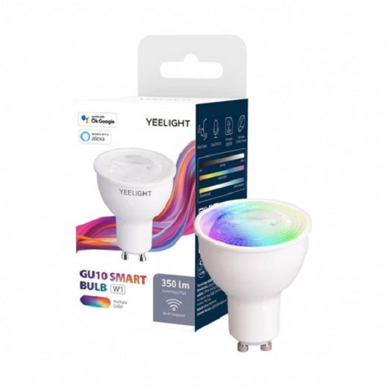 ييلايت GU10 Smart Bulb Light ، حزمة من 1 -Multicolor