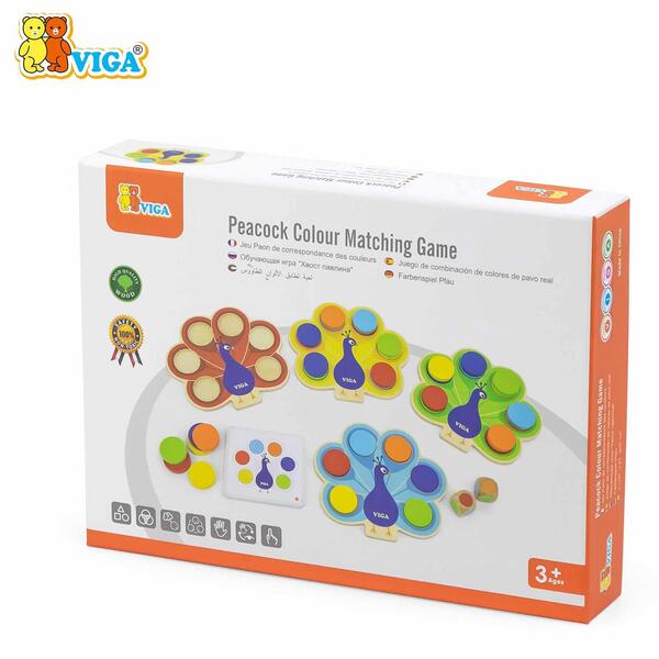 Viga Peacock Color Matching Game
