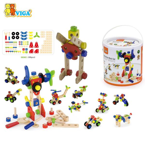 Viga Construction Tub Set 68 Pcs