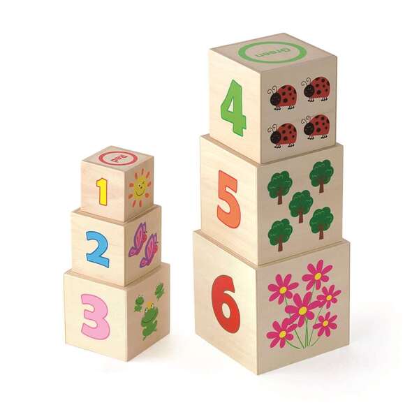 Viga Nesting & Stacking Blocks 6 Pcs
