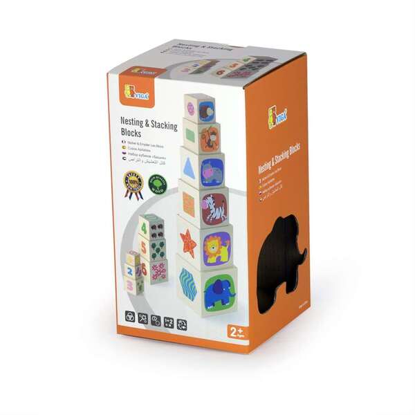 Viga Nesting & Stacking Blocks 6 Pcs