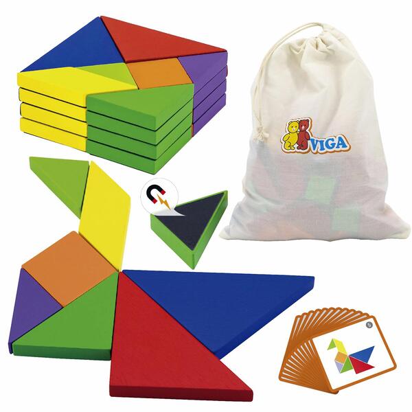 Viga Magnetic Tangram Block - 35pcs Set
