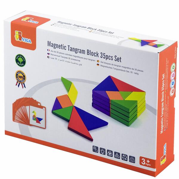 Viga Magnetic Tangram Block - 35pcs Set