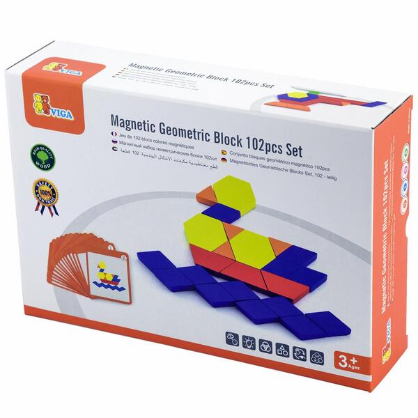 Viga Magnetic Geometric Block 102pcs Set