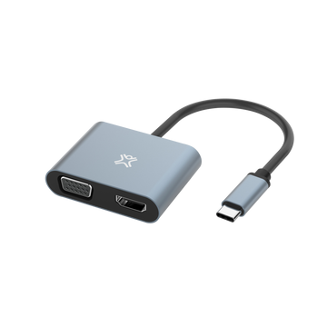 Xtrememac Type-C إلى محول HDMI & VGA