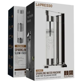 LePresso Fizznest Sparkling Water Machine -Silver