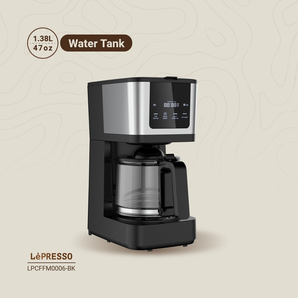 LePresso Rich Brew Coffee Machine Interactive Touch Display - Black