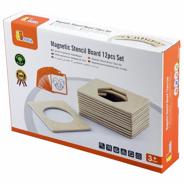 Viga Magnetic Stencil Board 12pcs Set
