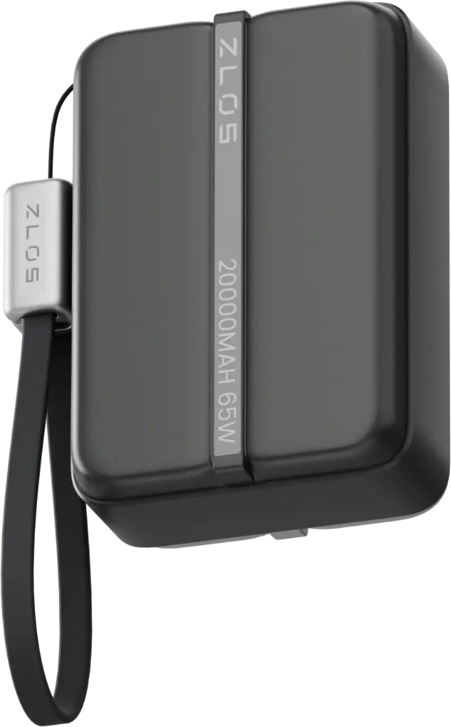 ZLOS MA20 20000mAh Power Bank 65W with Lanyard Integrated Cable