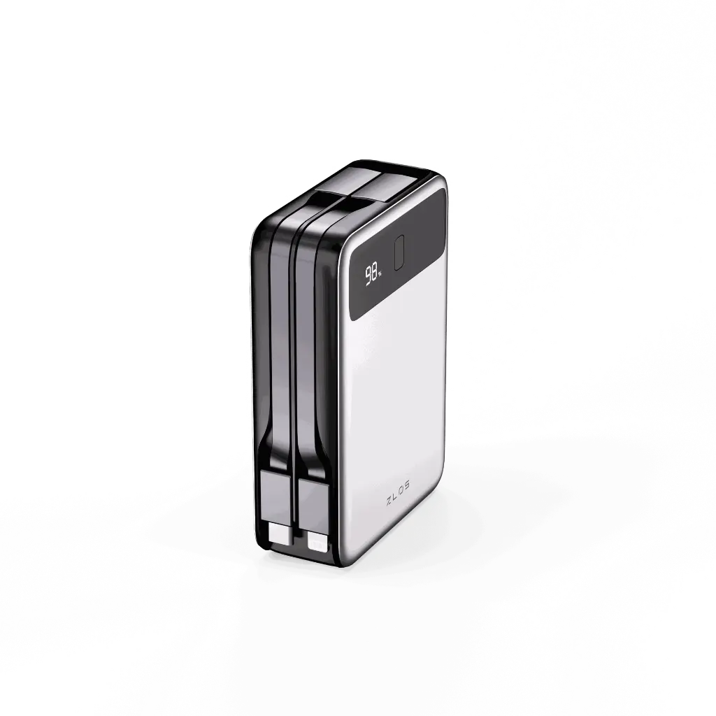 ZLOS 20000mAh MB20 Power Bank 65W with Built-in Cables