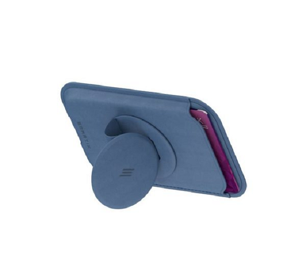 Smartix Premium Magnetic Card Holder Blue (Free Magnetic Ring)