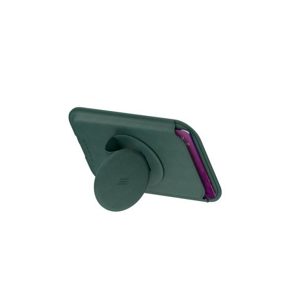 Smartix Premium Magnetic Card Holder Green (Free Magnetic Ring)