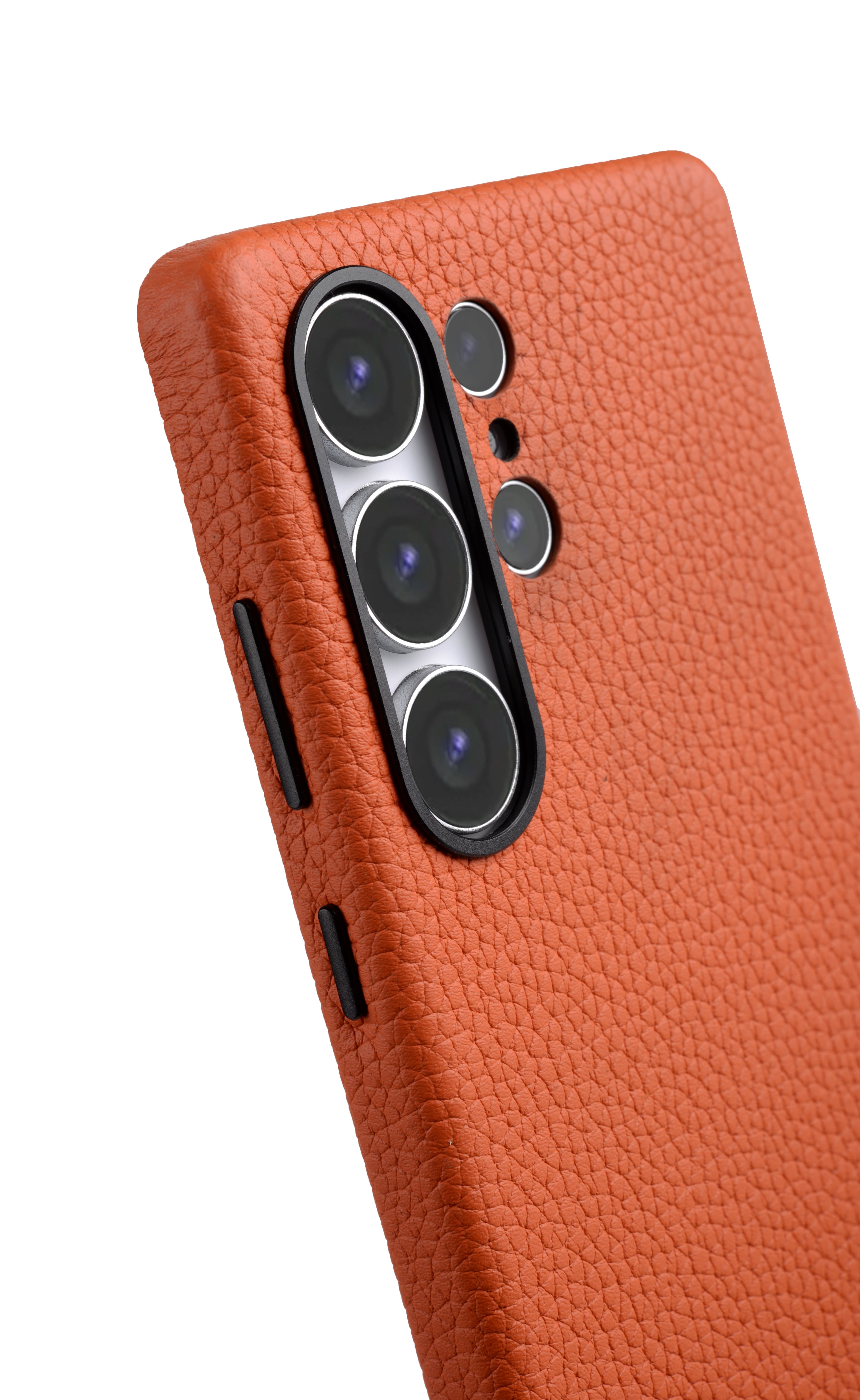 Melkco Origin Series Leather Regal Snap Magsafe Cover Samsung S25 Ultra-Orange