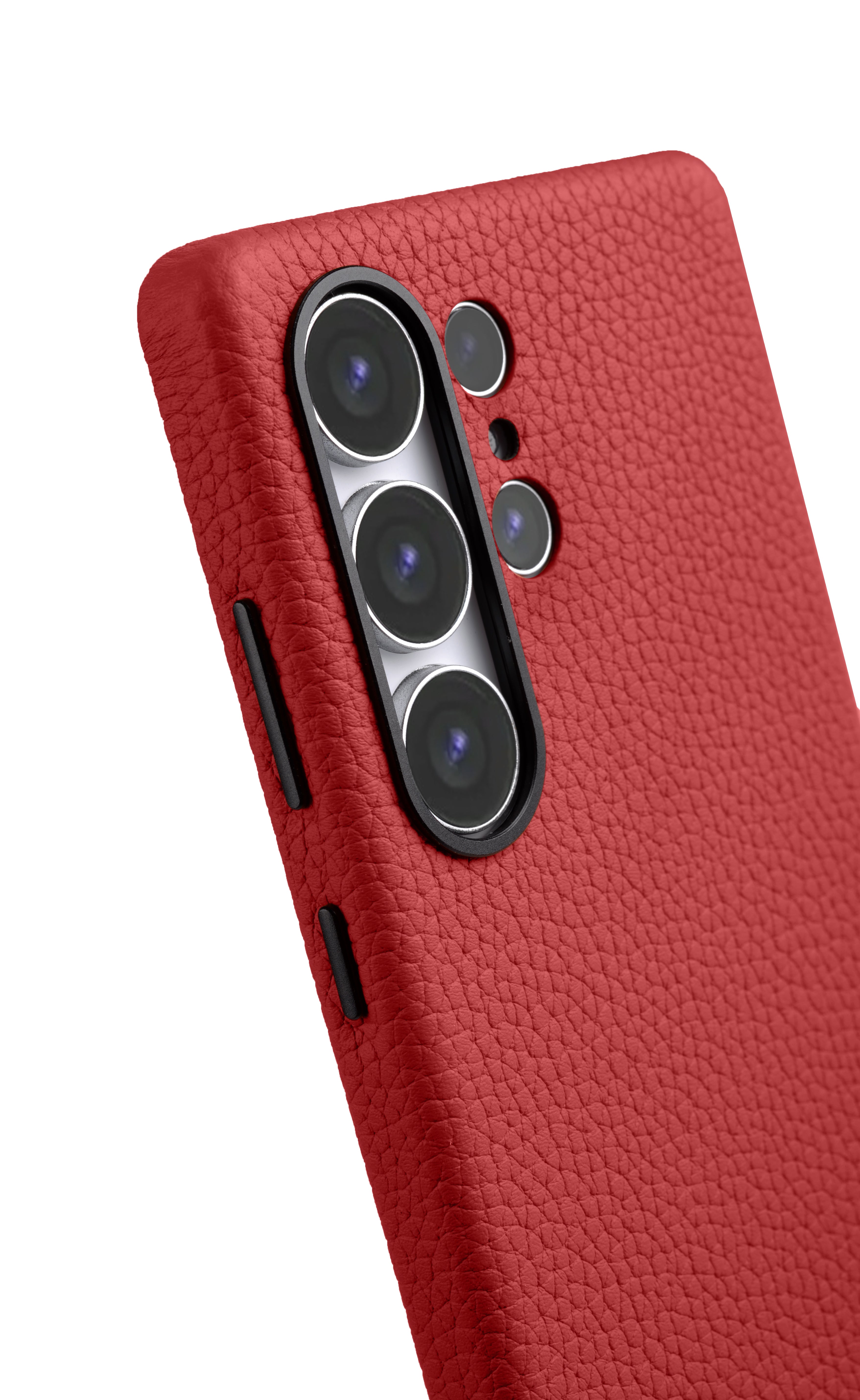 سلسلة من Melkco Origin Series Leather Regal Snap Magsafe Cover Samsung S25 Ultra-Red