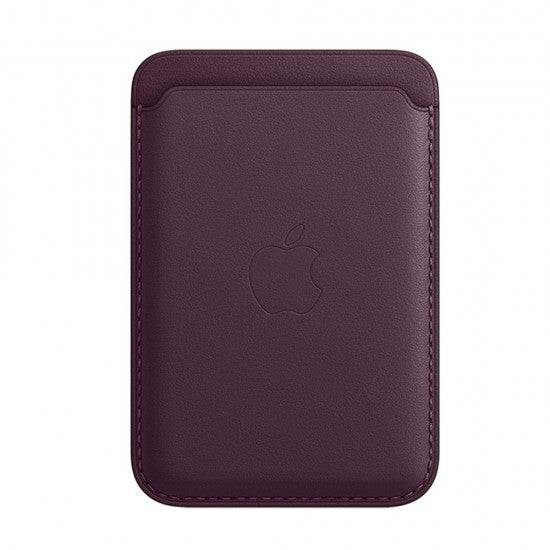 iPhone Leather Wallet with MagSafe - Dark Cherry