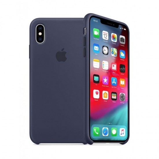 iPhone XS Max Silicone Case - Midnight Blue