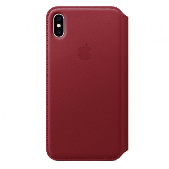 iPhone XS Max Leather Case - Red