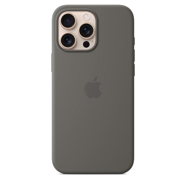 iPhone 16 Pro Max Silicone Case with MagSafe - Stone Gray