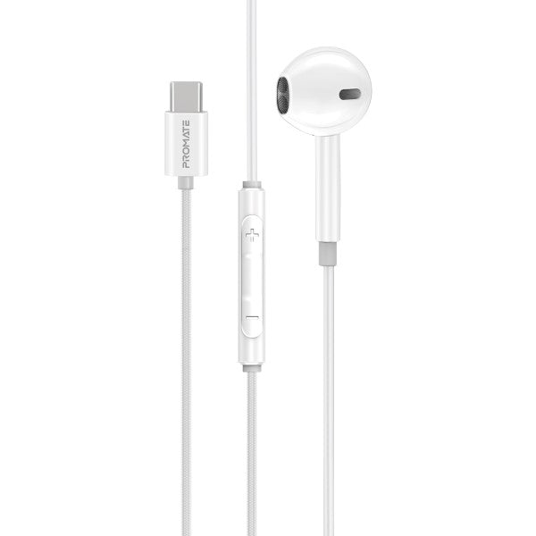 Dynamic In-Ear Wired Mono Earphone with USB-C - White - TJRCH5V