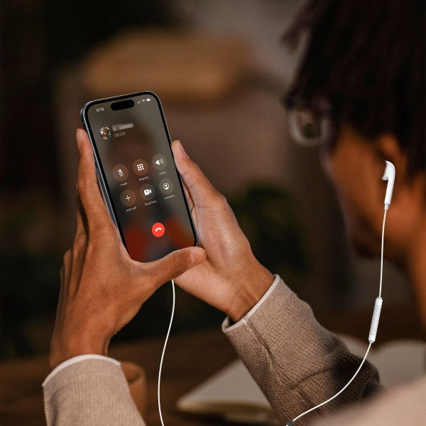 سماعة أحادية السلكية في الأذن مع USB -C - White - TJRCH5V