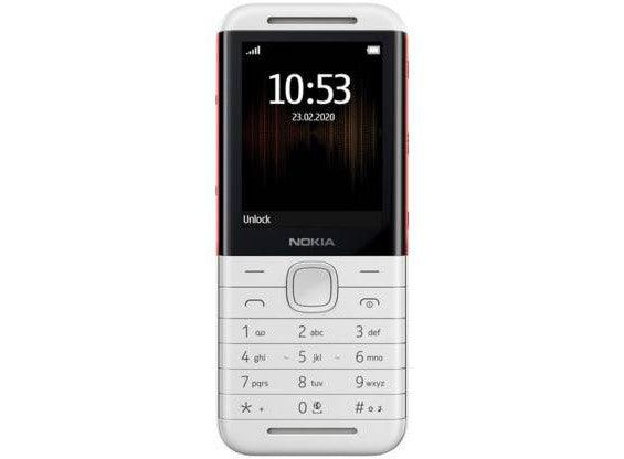 Nokia 5310 Dual SIM Keypad Phone with MP3 Player White Red - Future Store
