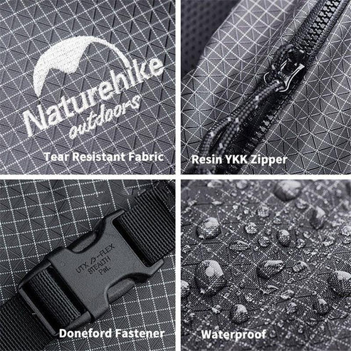 Naturehike Rock Hiking Backpack - Black (60L+5L)