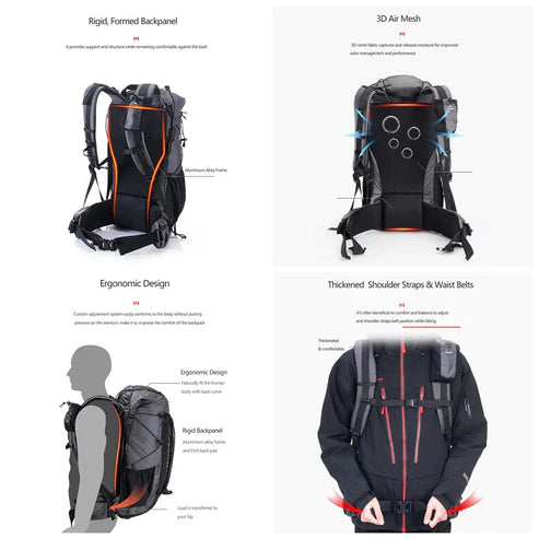 Naturehike Oxygen Glam-Short-Distance Commuting Travel Backpack - Space Black (20L)