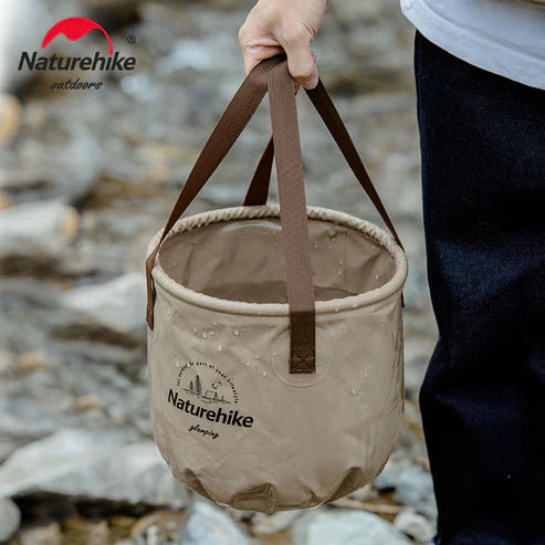 Naturehike Foldable Round Bucket - Light Brown (10L)