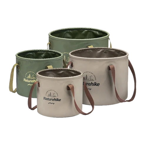 Naturehike Foldable Round Bucket - Light Brown (10L)